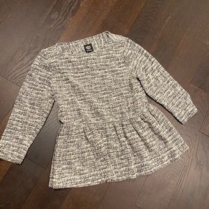 Gray flow dress shirt